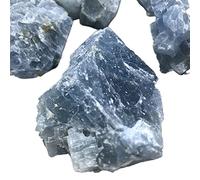 home decoration Natural Crystal Rough 1pc Random Natural Blue Calcite Rough Stone Raw Quartz Crystals Rock Aquarium Home Room Decor