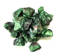 home decoration Natural Crystal Rough 1pc Random Natural Prehnite Raw Stones Rough Green Grape Quartz Crystal Gemstone Specimen Home Decoration (Color : Zoisite, Size : 1pc)