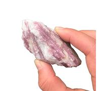home decoration Natural Crystal Rough 1pc Random Natural Red Pink Tourmaline Rough Stone Rubellite Crystal Specimens Rock Collection Gemstone (Color : Samples, Size : 1pc Random 50-80g)