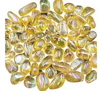 home decoration Natural Crystal Rough 3pcs/Lot Green Electroplated Natural Clear Quartz Crystal Tumbled Stones s Home Decor Gift 20-30mm (Color : Blue Clear Tumbled, Size : 3pc)