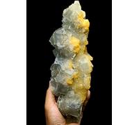 home decoration Natural Crystal Rough 4.6LB Rare Transparent Green Cube Fluorite Crystal Specimen/China