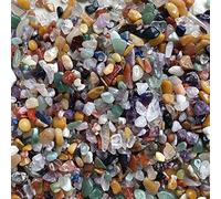 home decoration Natural Crystal Rough 50g/Pack Red Garnet Chips Gravel Quartz Crystals Degaussing Natural Stone Home Room Decoration DIY Aquarium Fish Tank (Color : Mixed Stone, Size : 50g pack)