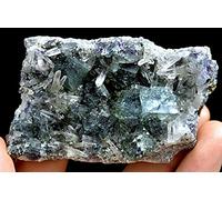 home decoration Natural Crystal Rough 82g Natural Bismuthinite Green Fluorite Clear Crystal Specimen