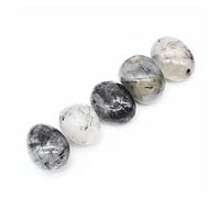 home decoration Natural Crystal Rough Home Decoration 100g Natural Black Tourmaline Tumbles Crystal Stone 18mm-25mm for Decoration Gift Stones