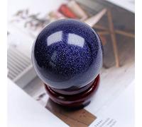 home decoration Natural Crystal Rough Home Decoration 1pc Blue Sandstone Quartz Crystals Ball Gemstones Natural Crystal Stones Decoration Home Decor Raw Reiki Stones (Color : 3-4cm)