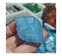 home decoration Natural Crystal Rough Home Decoration 1pcs Natural Aquamarine Quartz Beryl Gemstone Crystal Stone Specimen Stones (Color : Light Green, Size : 60-70g)