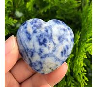home decoration Natural Crystal Rough Home Decoration 1Pcs Natural Sodalite Heart Carving Crystal Stone BeautifulQuartz for Decoration Stones