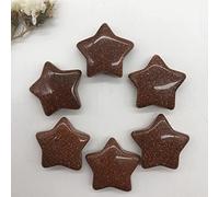 home decoration Natural Crystal Rough Home Decoration Golden Sand Crystal Quartz Gemstone Crystal Star Shaped MeditationPolished Decor Crystals and Stones Stones (Size : 2pcs)