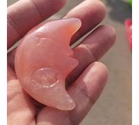 home decoration Natural Crystal Rough Home Decoration Natural Agate Geode Moon Shaped Crystal Cluster Half Moon Agate Geode Carved Crystal Stones Reiki Natural Stones and Minerals Stones (Size : 2pcs