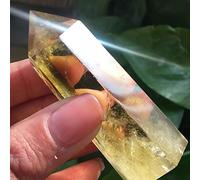 home decoration Natural Crystal Rough Home Decoration Natural Citrine Point Reiki Crystal Stone Tower forDecorative Gifts Stones (Size : 5pcs)