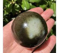 home decoration Natural Crystal Rough Home Decoration Natural Ocean Jasper Stone Ball Crystal Stone Great for Home Decoration Reiki Stone Stones (Color : 40mm)