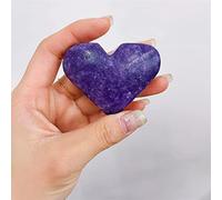 home decoration Natural Crystal Rough Home Decoration Natural Purple Mica Heart Crystal Stone Love Home Decoration Gemstones Spiritual Decor WitchcraftCrystals Stones (Size : 1pcs)