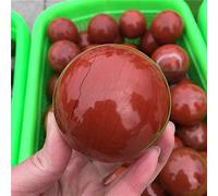 home decoration Natural Crystal Rough Home Decoration Natural Red Jade Crystal Ball Crystal Stone Gemstone Great for Home Decoration Reiki Stone Stones (Size : 40-50MM)