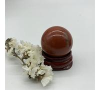 home decoration Natural Crystal Rough Home Decoration Natural Red Jasper Sphere Crystal Quartz Balls Craft ReikiPolished Decor Crystals and Stones Stones (Size : 35-40mm)
