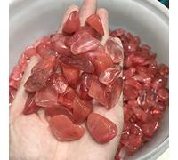 home decoration Natural Crystal Rough Home Decoration Red Smelt Quartz Crystal Stone Polished Gravel Stones for Decorate Stones (Size : White)