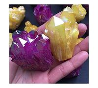 home decoration Natural Crystal Rough Mini Size electroplated Crystal Gemstone Cluster Flower ReikiCrystal Stone for Home deocr