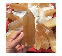 home decoration Natural Crystal Rough Orange Calcite Wand Point Iceland Crystal Tower Crystal Points Yellow Calcite Citrine Crystal Stone