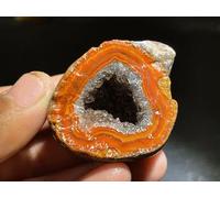 home decoration Natural Crystal Rough Red Battle Blood Agate Rough China Agate Crystal Achat Geode Specimen 59g RD23