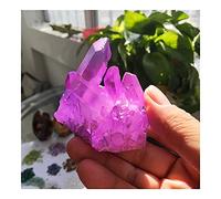 home decoration Natural Crystal Stone Pretty Colors Electroplating Crystal Cluster Skeletal Point Wand Crystal Beautiful (Size : 60g)