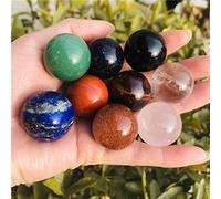 home decoration Natural Crystals Ball 7 Reiki Crystal Stone Sphere Gemstone Amethyst Rose Quartz Great Choice for Home Decoration (Color : Grey)