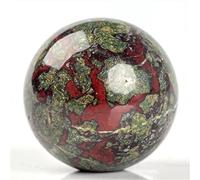 home decoration Natural Dragon Blood Stone Crystal Ball 30MM-50MM Decorative Beautiful Crystal (Color : 1pc 35mm)