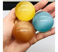 home decoration Natural Dragon Blood Stone Crystal Ball Crystal Stone gems are for Great Choice for Home Decoration (Color : Beige, Size : 3pc)