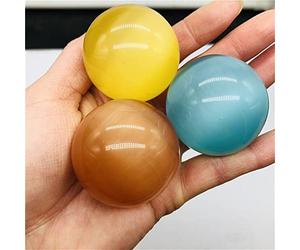 home decoration Natural Dragon Blood Stone Crystal Ball Crystal Stone gems are for Great Choice for Home Decoration (Color : Sky, Size : 2pc)