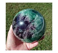 home decoration Natural Flourite Crystal Sphere Ball Gemstone 40-50mm 1PC Room Decoration (Size : 55mm)