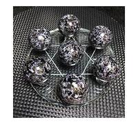 home decoration Natural Gabbro Stone BallSeven Star Array Crystal Sphere Minerals Specimens for Reiki Home Decoration Room Decoration