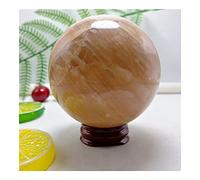 home decoration Natural Orange Sphere Quartz Crystal Stone Ball Orange Moonstone stone Decoration Gift Beautiful (Size : 50mm)