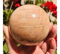 home decoration Natural Peach Moonstone Sphere Quartz Crystal Stone Ball Reiki Decoration Gift Great Choice for Home Decoration (Size : 7-7.5cm)