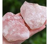 Home Decoration Natural Pink Rose Quartz Crystal Rough gem Specimen Stones (Size : 800-850g)