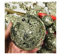 home decoration Natural Pyrite pellets, Pyrite specimens, Chalcopyrite crystalline Crystal (Size : 5.5-6cm)