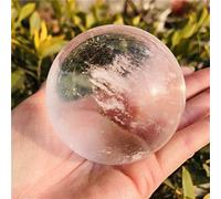 home decoration Natural Quartz Crystal Mixed Color Melting Crystal Ball Handicraft Living Room Decoration Great Choice for Home Decoration (Color : Gold, Size : 6cm)