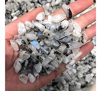 home decoration Natural Quartz Gemstone CrystalStone Jewelry Moonstone Gravel for Home DecorationCrystal Crystal (Color : 100g, Size : 7-9mm)