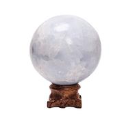 home decoration Natural Quartz Stone Ball Kyanite Crystal Sphere 5CM-9CM 1PC Suitable for Furniture Decoration (Color : 1pc 90mm)