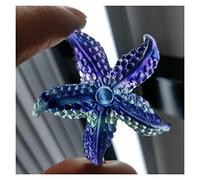 home decoration Natural Rainbow Fluorite Carving Starfish Stone Products Small Figurine Crafts for Girl Gifts Room Decor Decoration Crystal