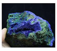 home decoration Natural Rare Glittering Azurite Malachite Geode Specimen Home Decorative Crystal (Size : 400-450g)