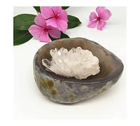 home decoration Natural raw Agate Bowl Stones Teacup Jade Clear Crystal Quartz Cluster Creative Novelty for Home Decoration for Decoration, Stone Generator