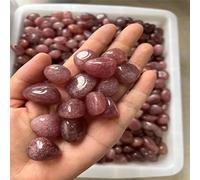 home decoration Natural Red Strawberry Crystal Tumbled Bulk Gemstones Raw Aquarium Natural Stones and Minerals,12-15mm,300g (Color : 12-15mm, Size : 50g)