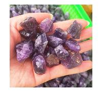 home decoration Natural Rough Amethyst Crystal Stone raw Quartz Palm Stone Sample Crystals Beautiful (Color : 100g, Size : M)