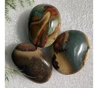 home decoration Natural Sea Stone Polishing Jade Specimens Suitable for Home Draw (Color : Deep Blue, Size : 3pcs)