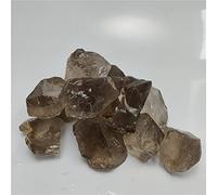 home decoration Natural Smoky Quartz Citrine Stones Crystal Gravel Minerals and Stones Rough stone Fish Tank Aquarium Garden Decor Gift (Color : 70-80g, Size : 3-5cm)