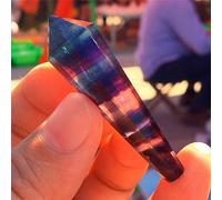 home decoration Natural Stone Color Rare Fluorite/Rose Quartz Single Pointed Column Reiki Decoration Crystal