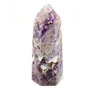 home decoration Natural Stone Crystal Amethyst Bud Point Wand stone Hexagon Prism Ore Obelisk 1 Piece Beautiful Crystal