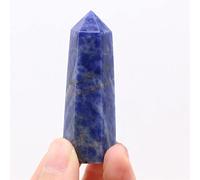 home decoration Natural Stone Crystal Dot Sodalite Quartz Stone Spiritual Obelisk 1 Piece Beautiful Crystal