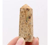 home decoration Natural Stone Crystal Pillar Point Stick Polished stone Quartz Tower 1pc Beautiful Crystal (Color : Medical Stone, Size : 60-80mm)