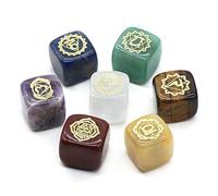 home decoration Natural Stone Tumbled Polished Cube Stone Reiki Collection Home Decoration As Gift 7pcs Decoration Crystal
