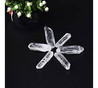 home decoration Natural Transparent Crystal Raw Material, Crystal Stone, Crystal Point Stone, Specimen Stone,Clear White,30g (Color : Clear White, Size : 100g)