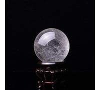 home decoration Natural White Crystal Stone Crystal Ball Home Decoration Ball Divination Round Crystal Wedding Photography Great Choice for Home Decoration (Size : 5cm)